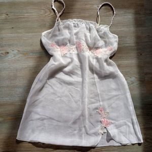 White Floral Sheer Japanese Angelic Fairy Slip